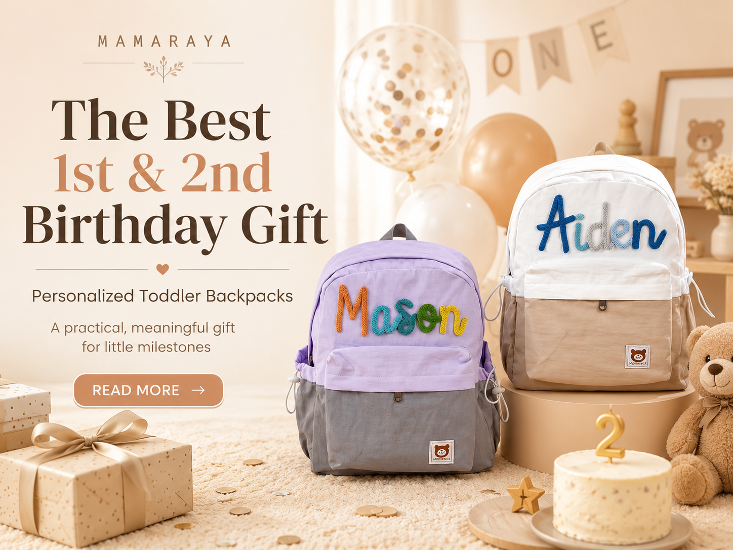The Best 1st & 2nd Birthday Gift: Personalized Toddler Backpacks