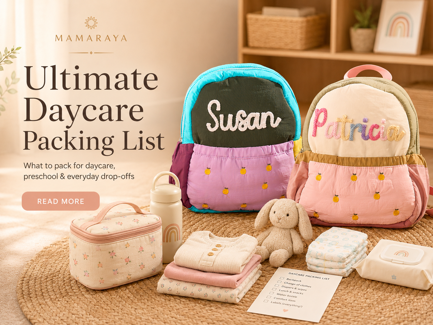 Ultimate Daycare Packing List and Toddler Backpacks