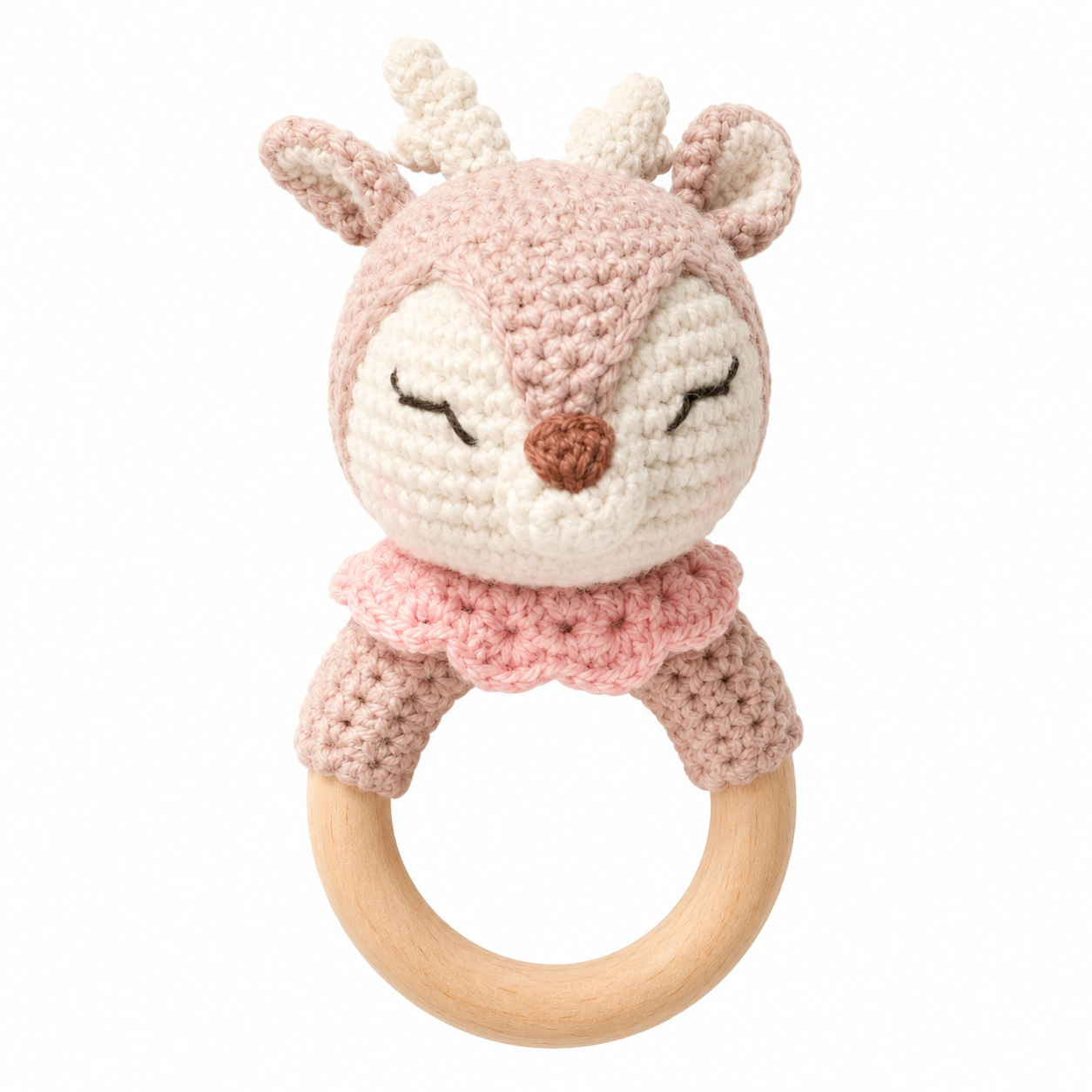 MamaRaya Personalized Crochet Baby Rattle
