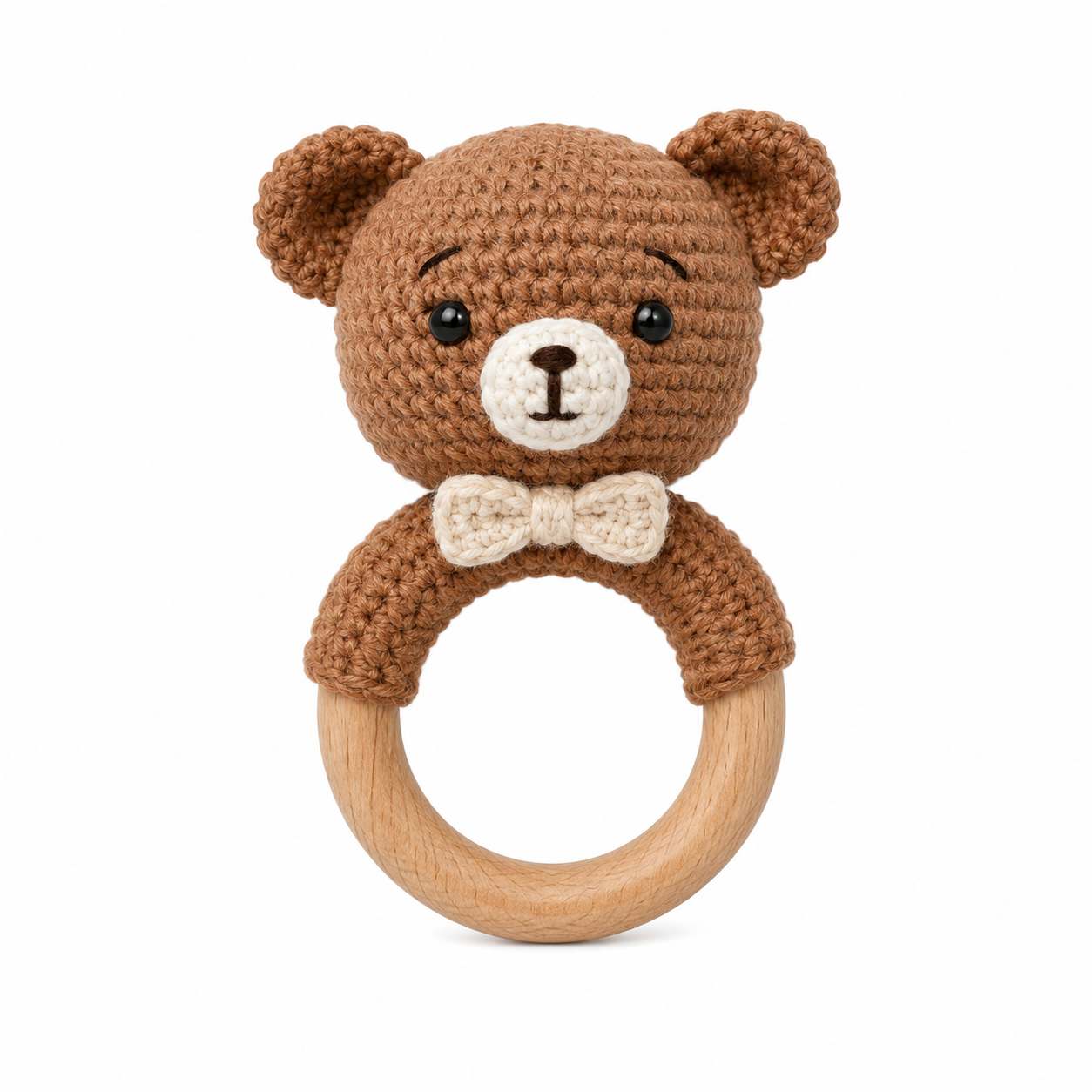 MamaRaya Personalized Crochet Baby Rattle