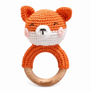 MamaRaya Personalized Crochet Baby Rattle