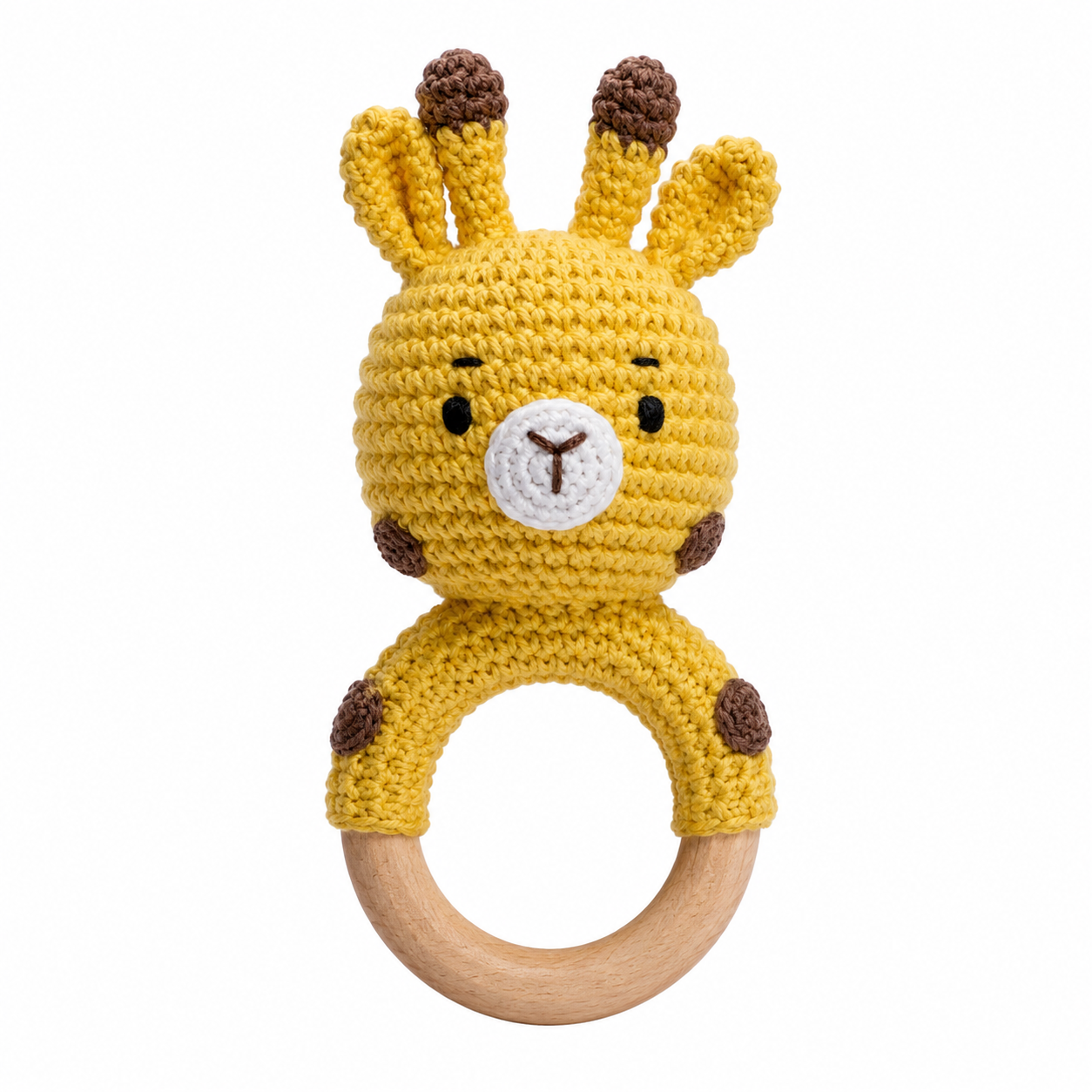 MamaRaya Personalized Crochet Baby Rattle