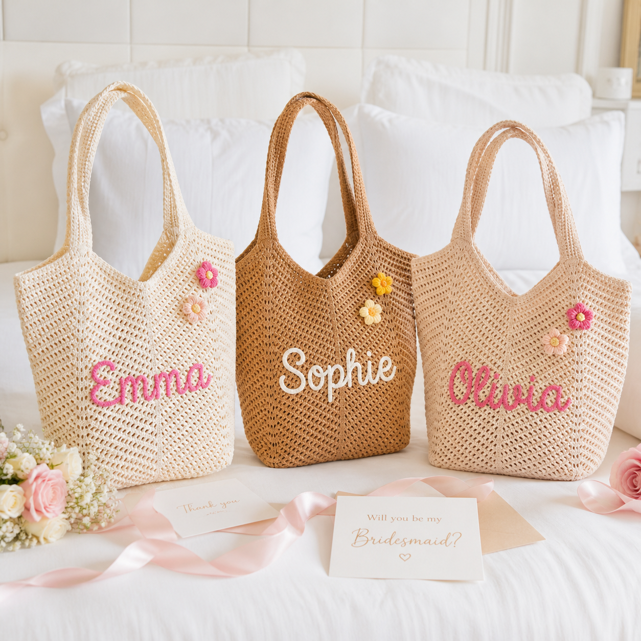 MamaRaya Handmade Crochet Tote Bag