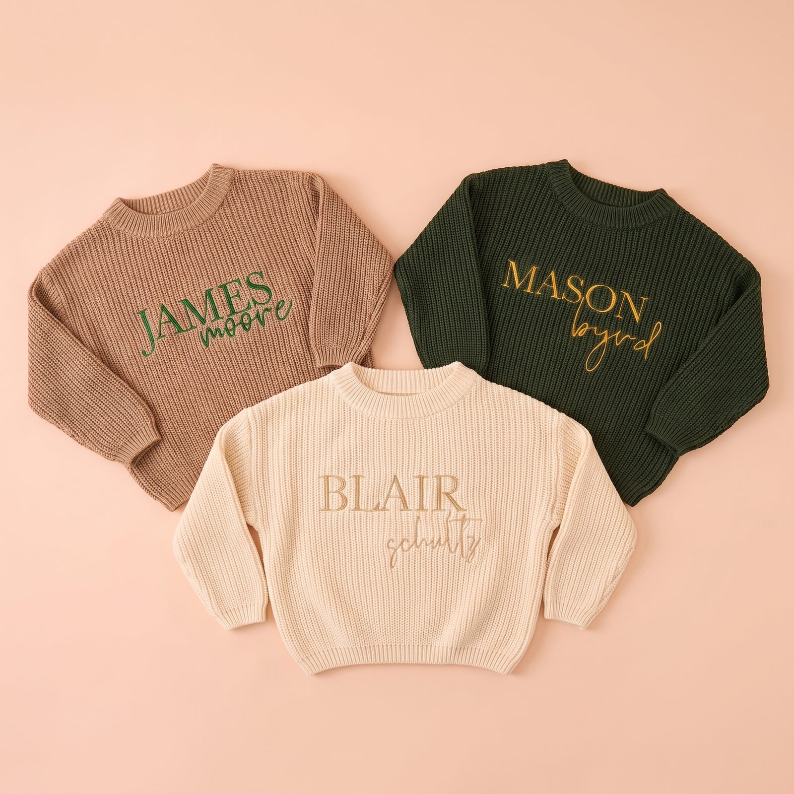 MamaRaya Personalized Baby Knit Sweater