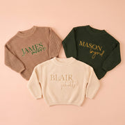MamaRaya Personalized Baby Knit Sweater
