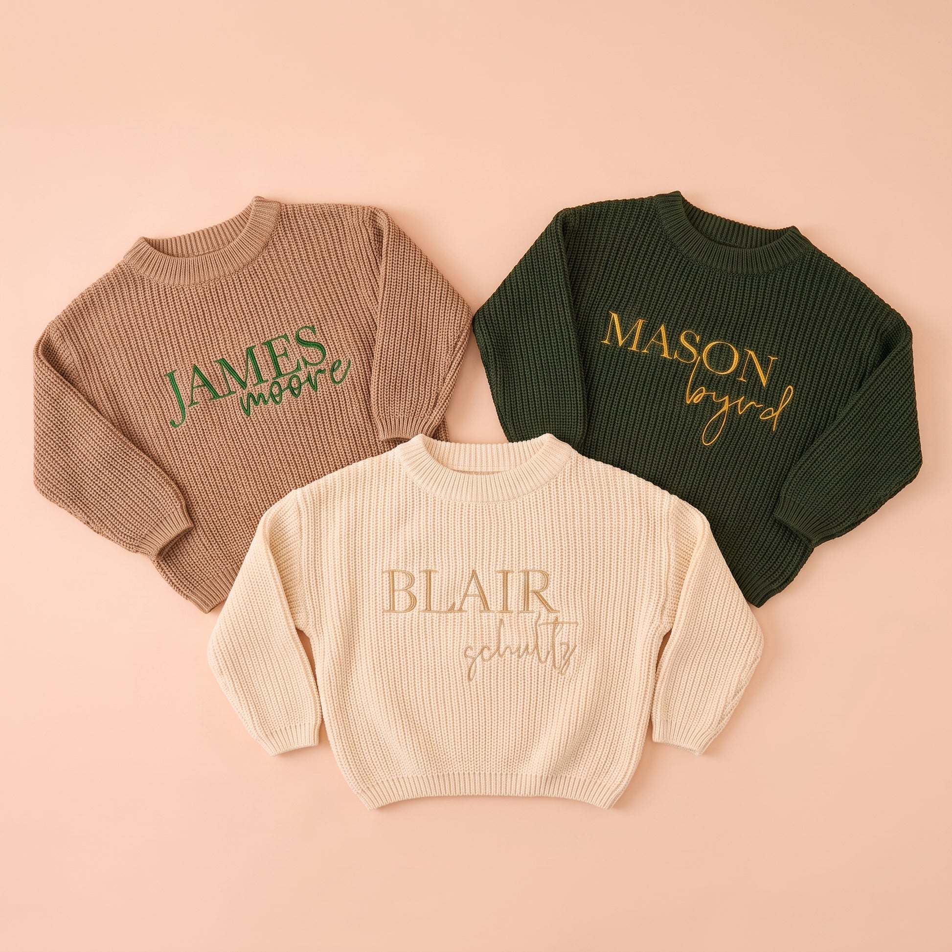 MamaRaya Personalized Baby Knit Sweater