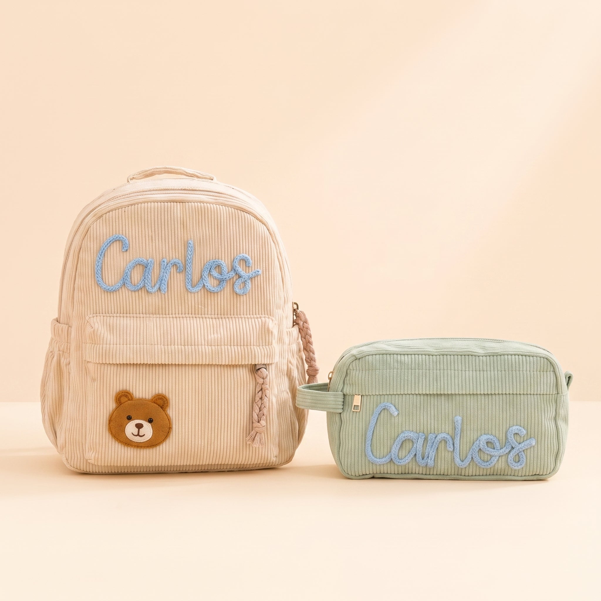 MamaRaya Personalized Backpack and Case Set