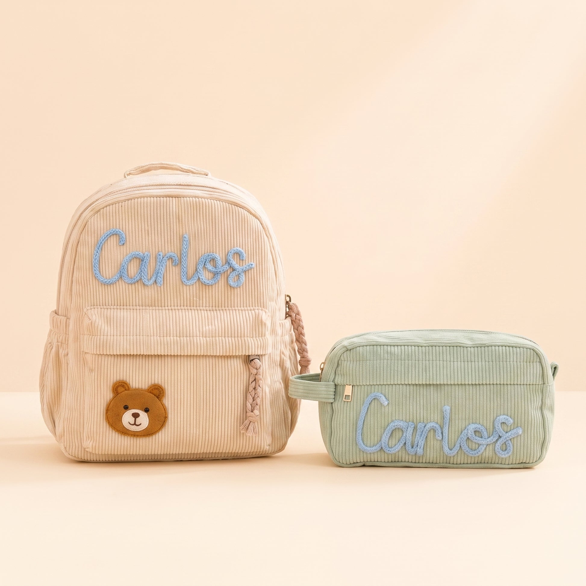 MamaRaya Personalized Backpack and Case Set