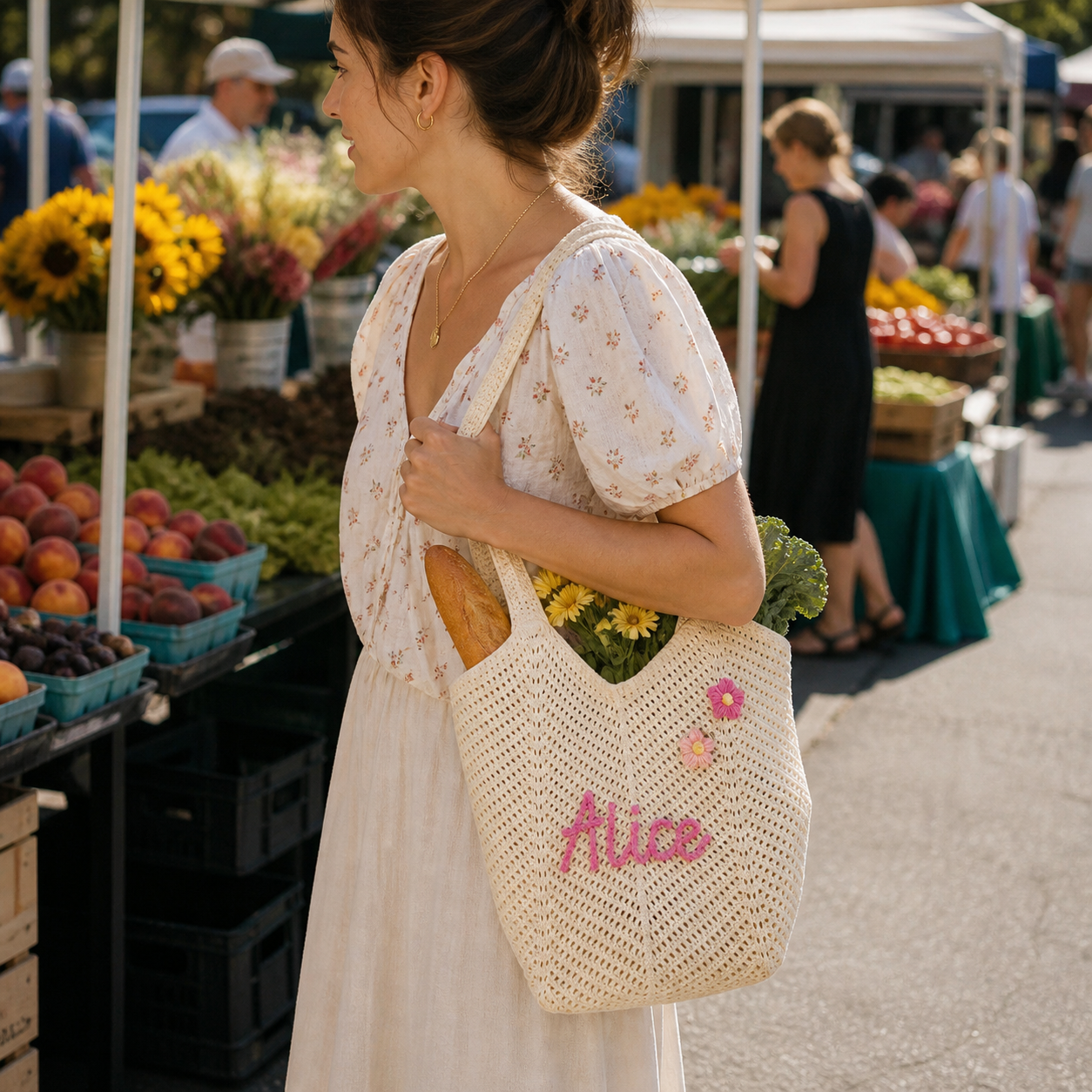 MamaRaya Handmade Crochet Tote Bag