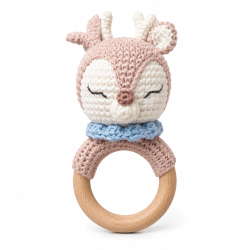 MamaRaya Personalized Crochet Baby Rattle