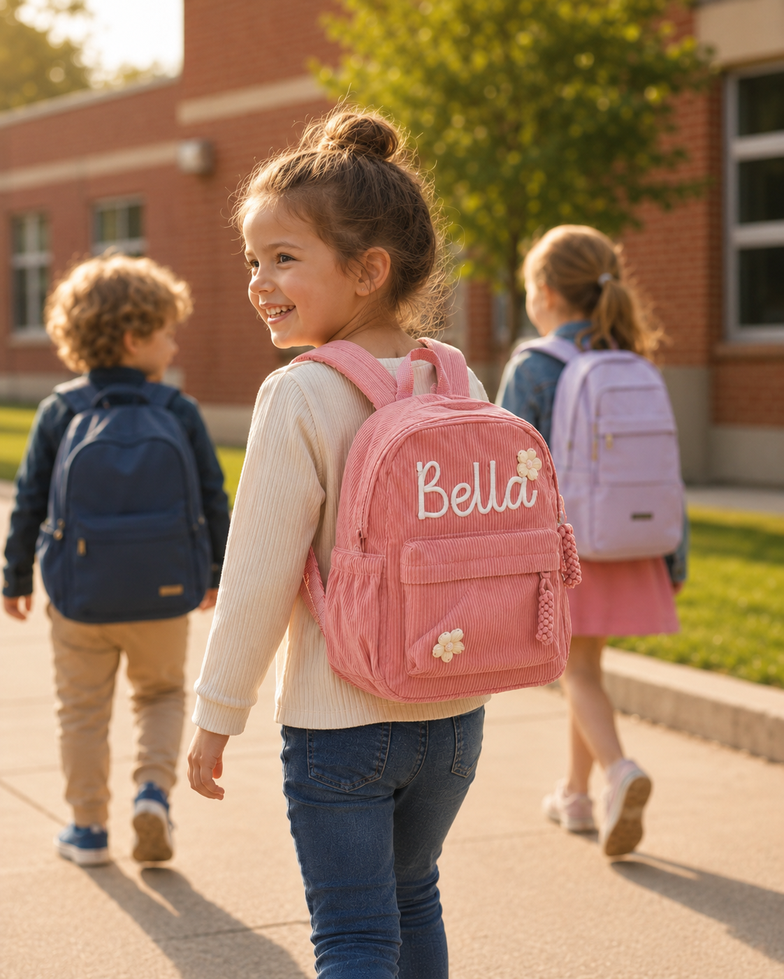 MamaRaya Personalized Toddler Backpack with Custom Name