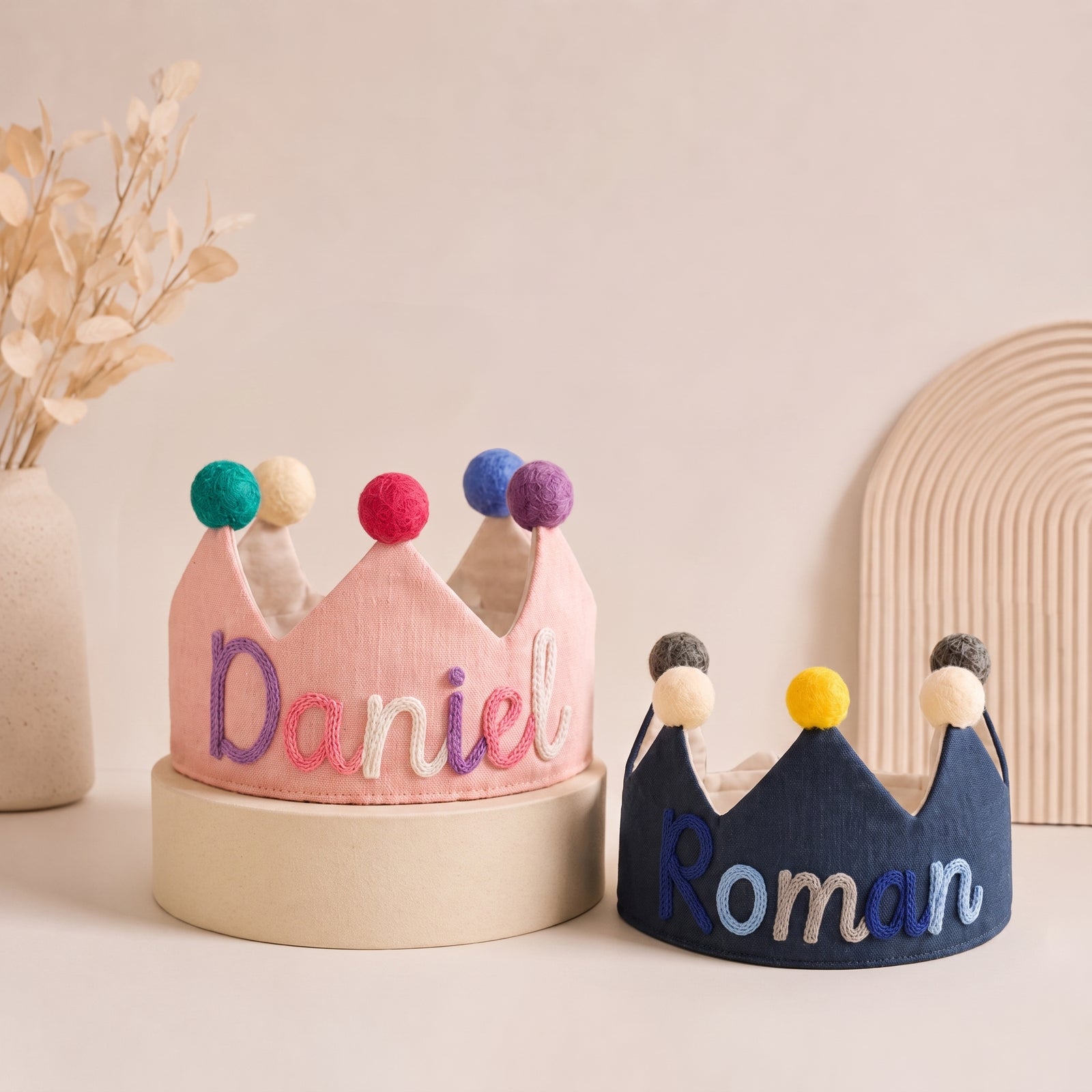 MamaRaya Personalized Birthday Crown Hat