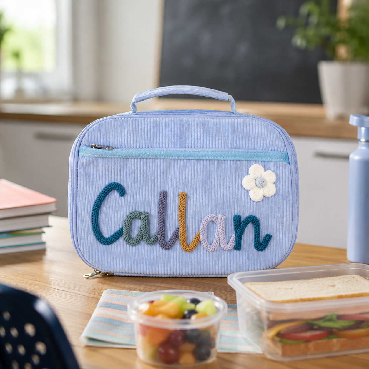 Personalized kids snack bag for daycare preschool and outings