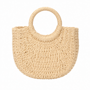 MamaRaya Personalized Kids Straw Beach Bag