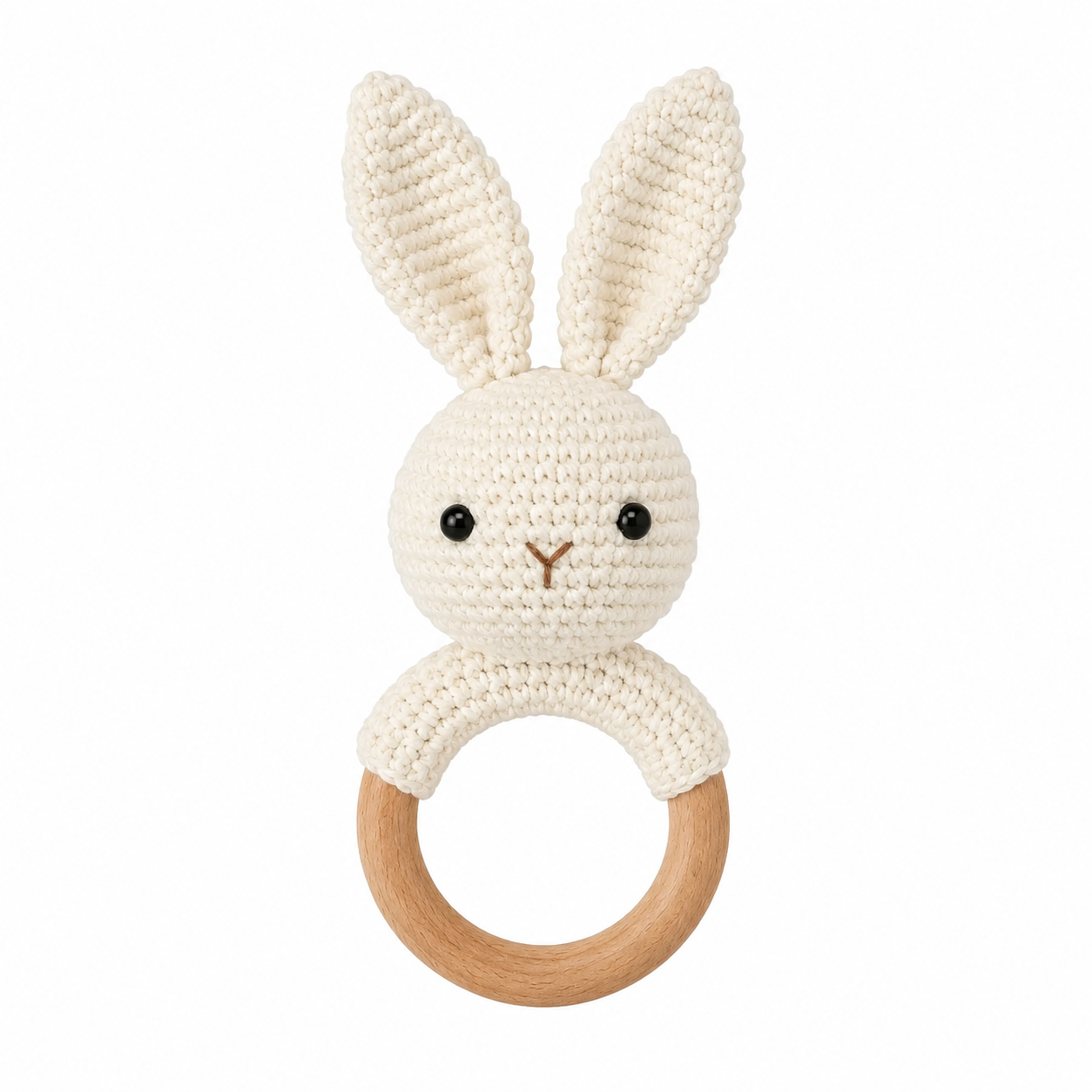 MamaRaya Personalized Crochet Baby Rattle