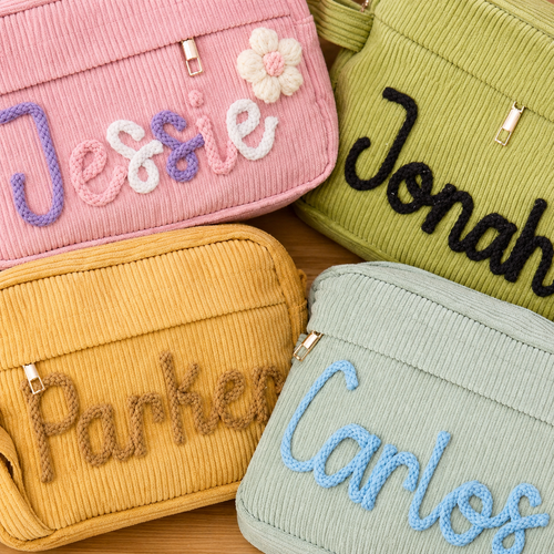 Personalized pencil case for crayons erasers and art supplies