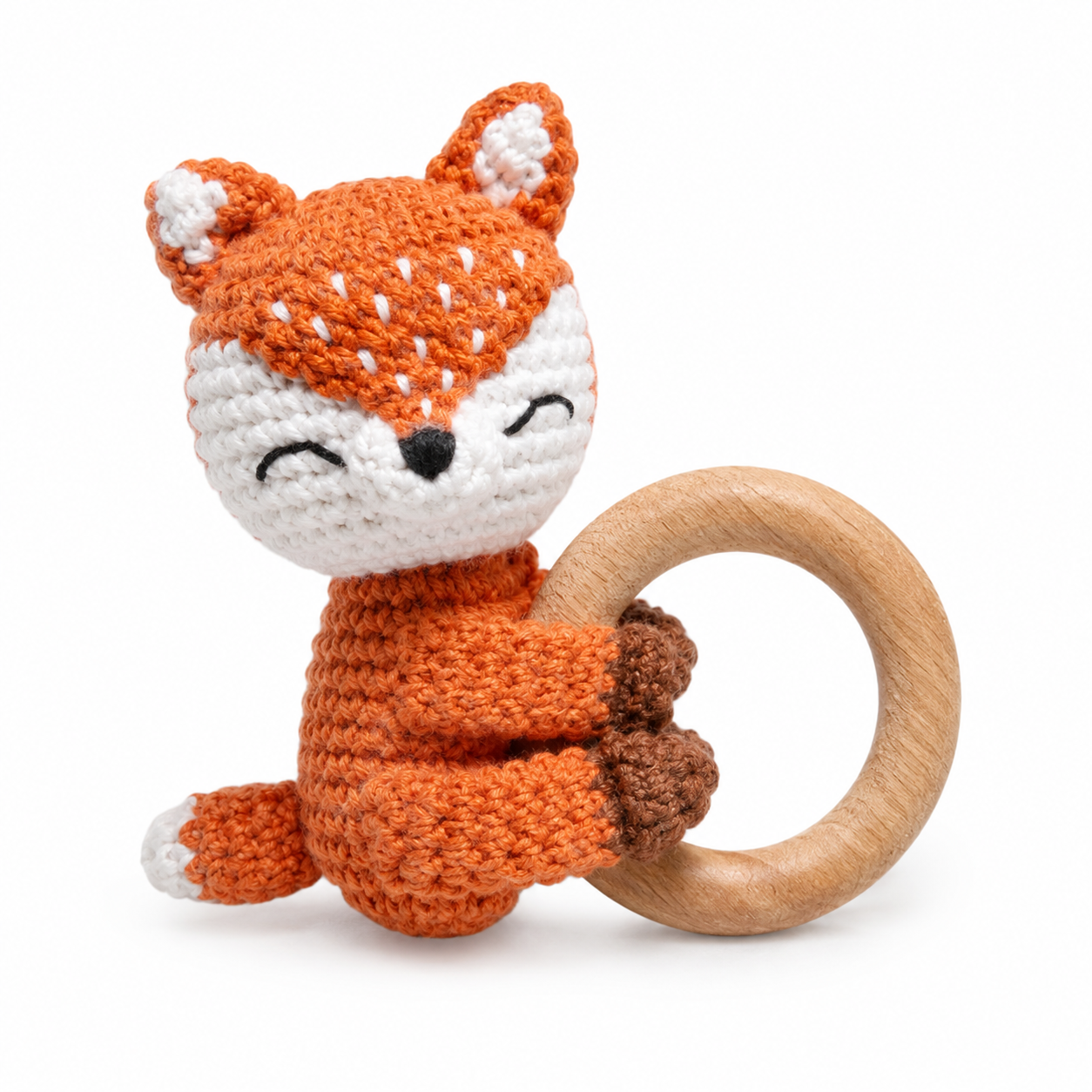 MamaRaya Personalized Crochet Baby Rattle