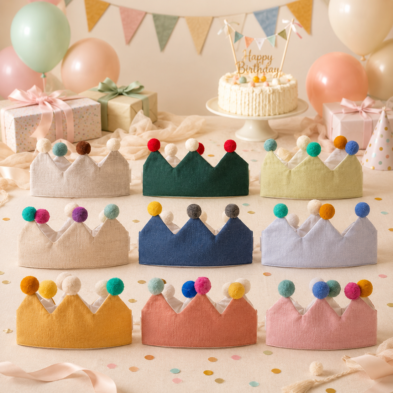 MamaRaya Personalized Birthday Crown Hat