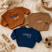 MamaRaya Personalized Baby Knit Sweater