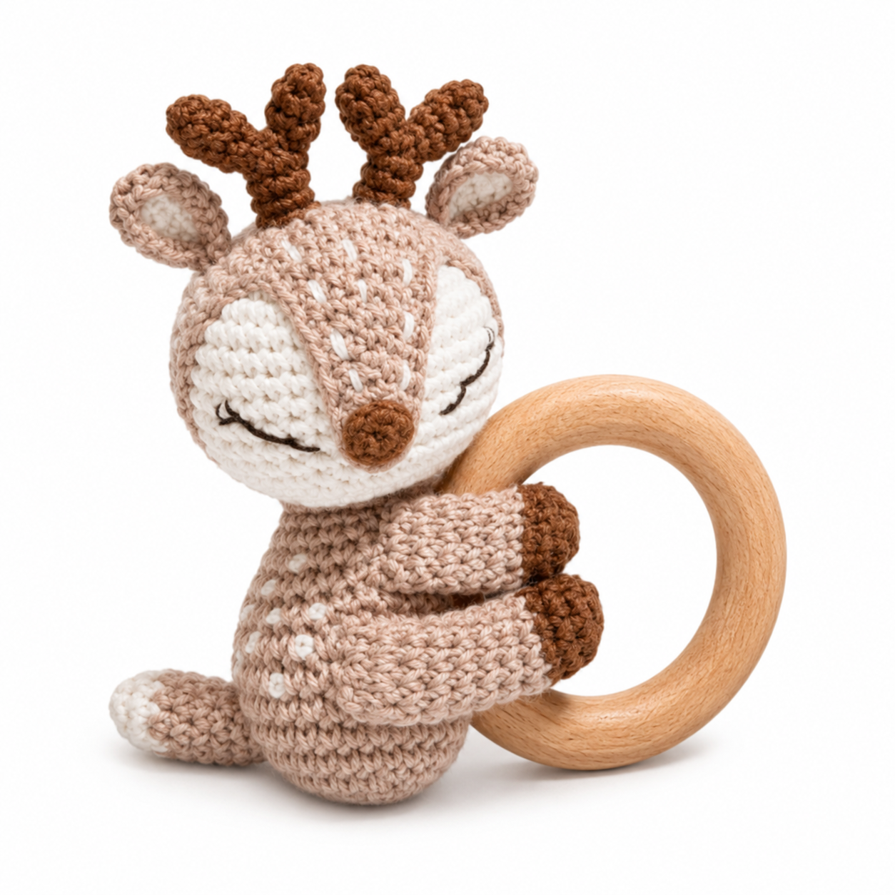 MamaRaya Personalized Crochet Baby Rattle