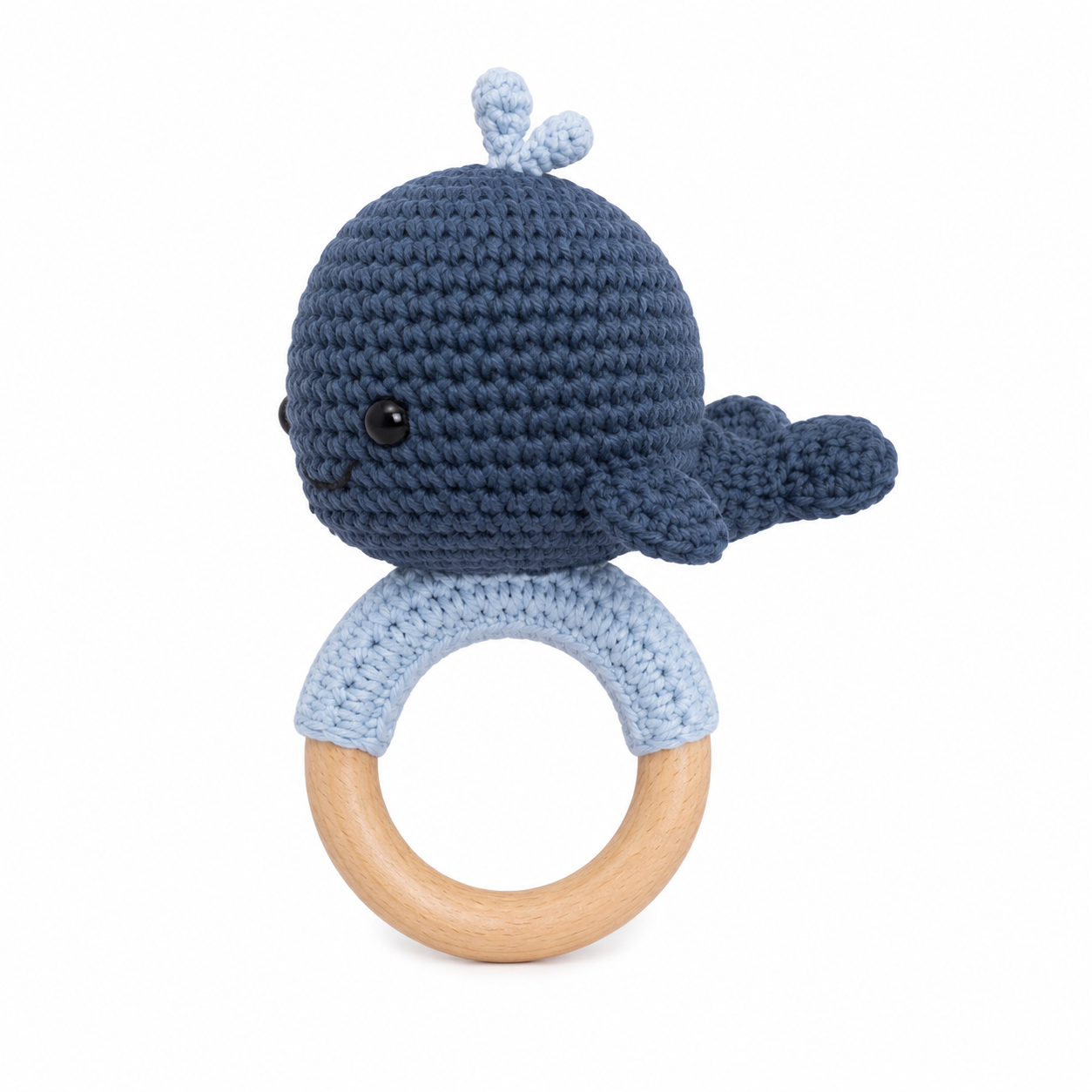 MamaRaya Personalized Crochet Baby Rattle