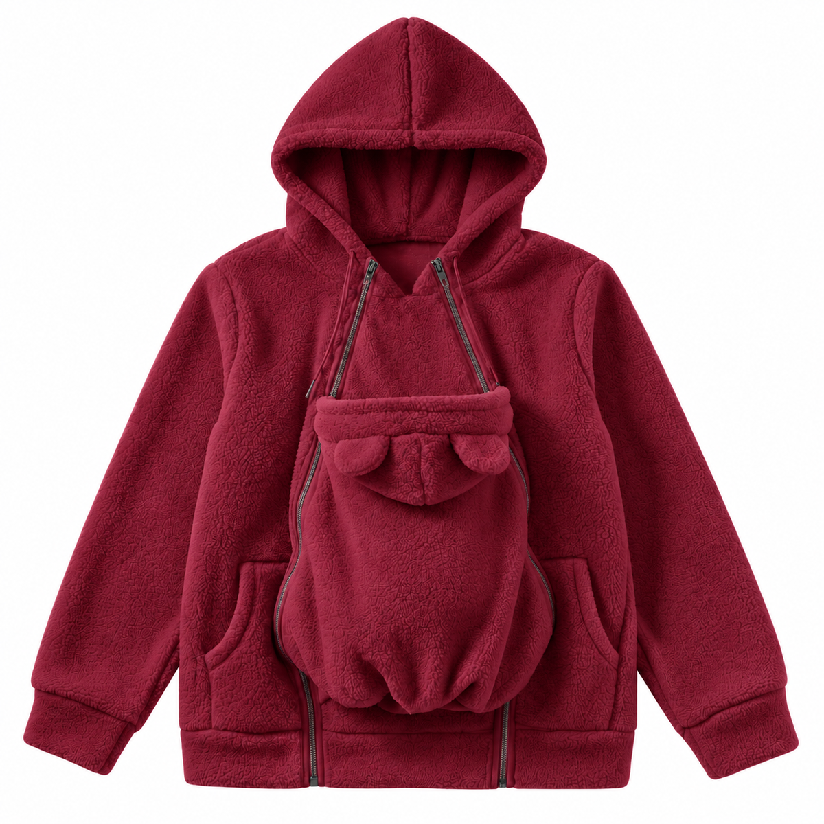 MamaRaya 2-in-1 Sherpa Fleece Babywearing Jacket