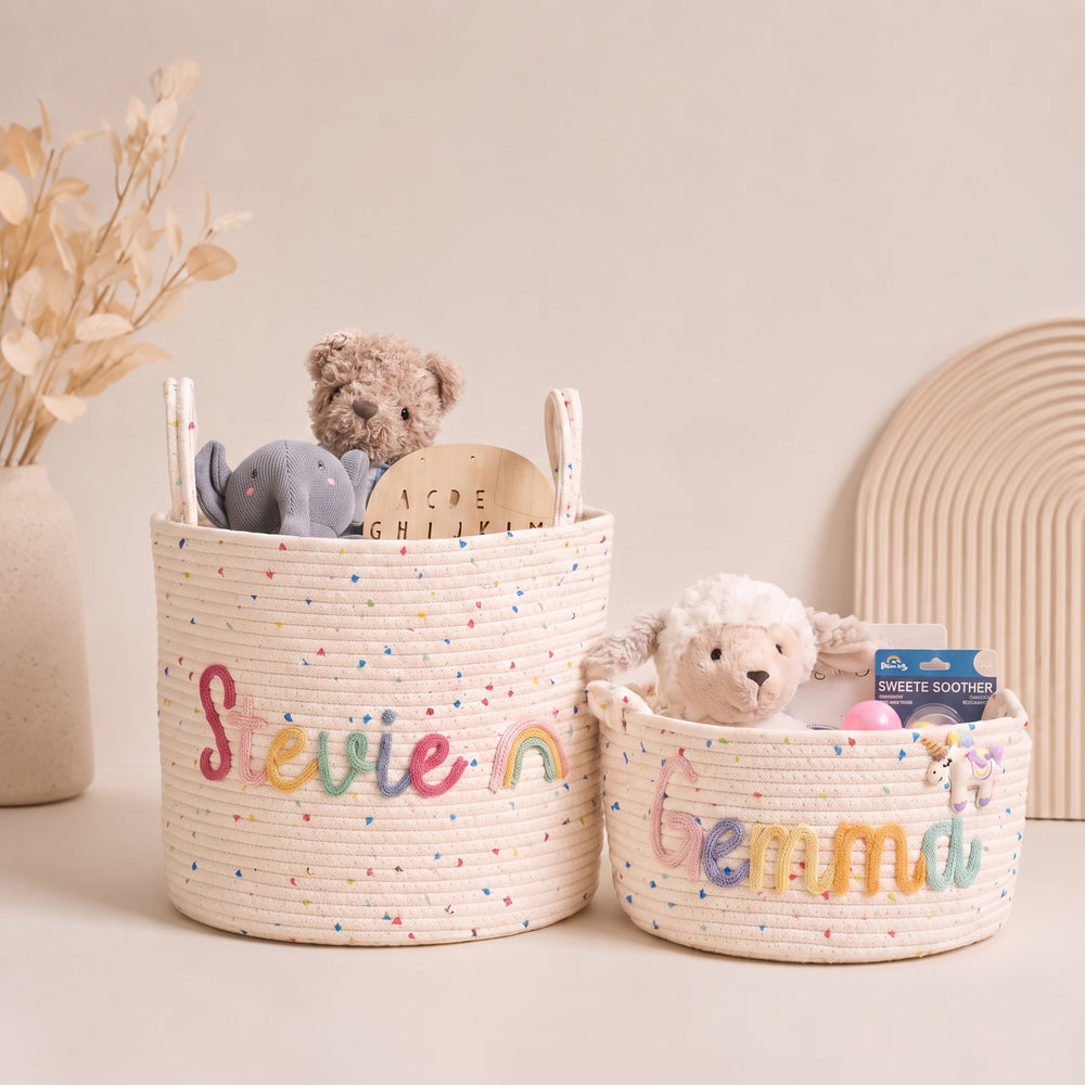MamaRaya Personalized Nursery Storage Basket