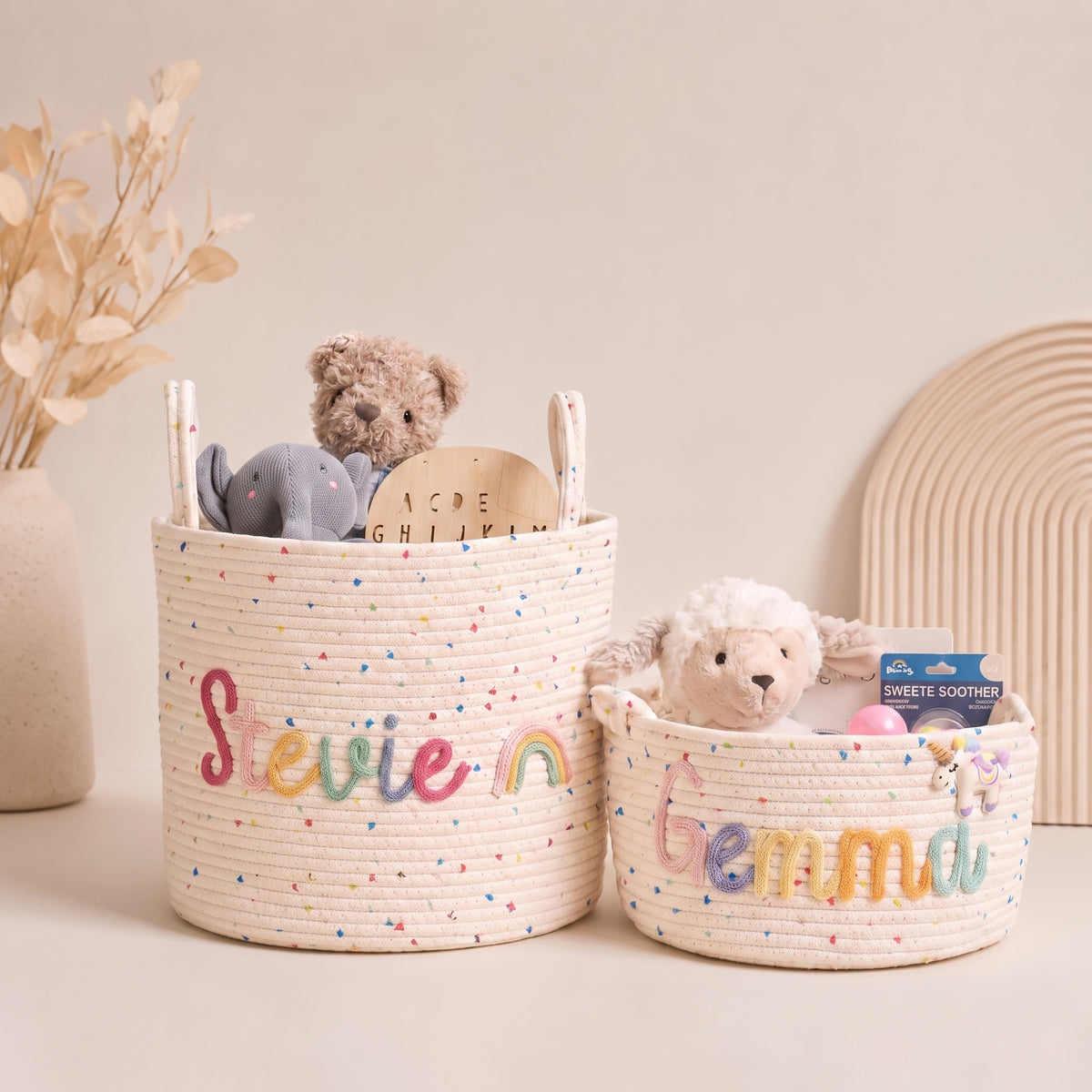 MamaRaya Personalized Nursery Storage Basket