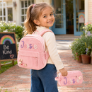 MamaRaya personalized kids backpack and pencil case set with custom name