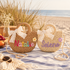 Custom name kids purse with woven straw style texture