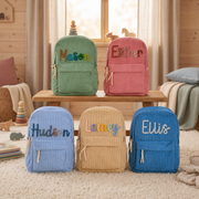 MamaRaya Personalized Kids Corduroy Backpack