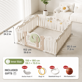 Mamaraya Foldable Toddler Playard Activity Center