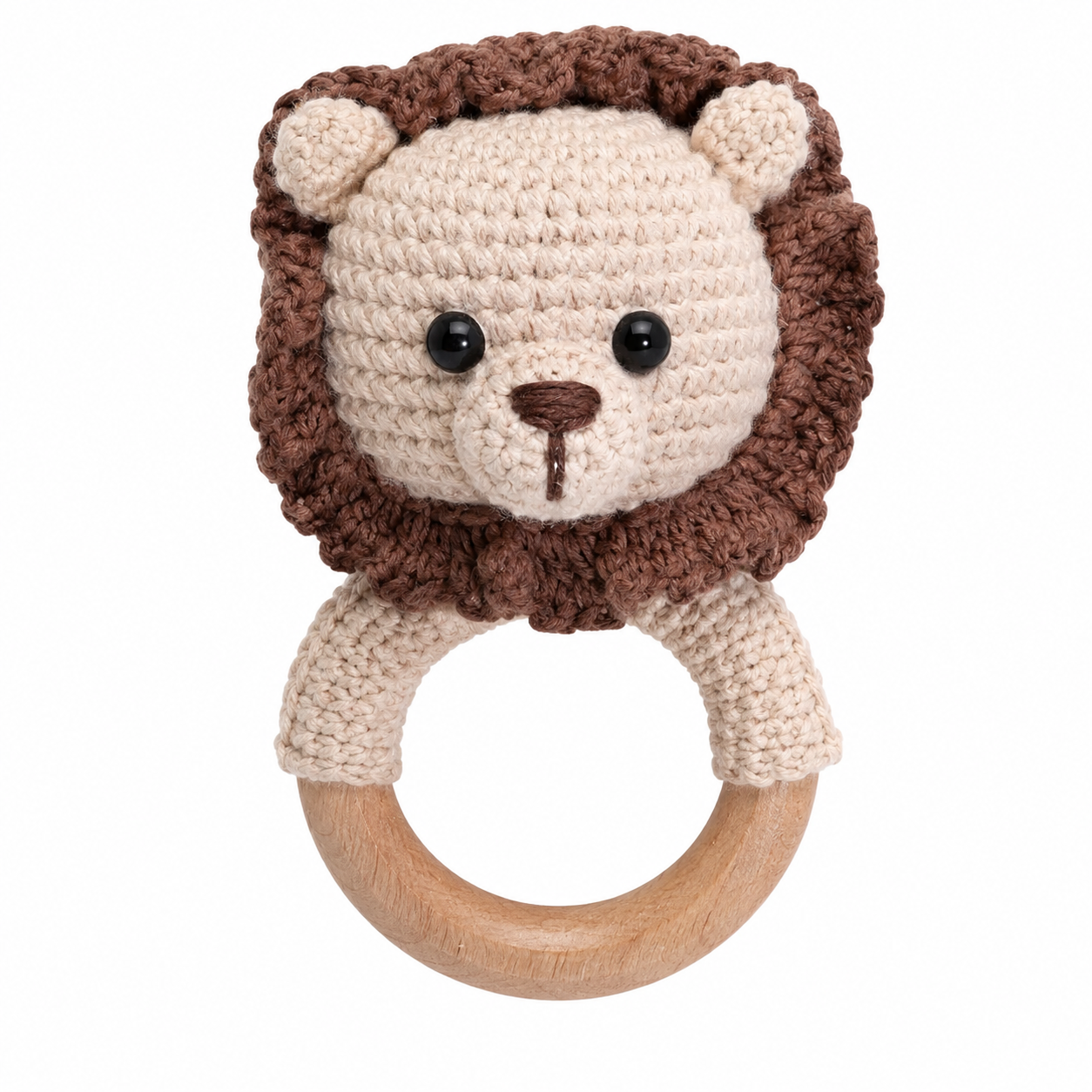MamaRaya Personalized Crochet Baby Rattle