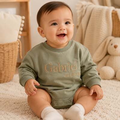 Personalized baby romper