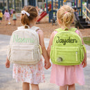 Personalized corduroy kids backpacks in multiple colors for school