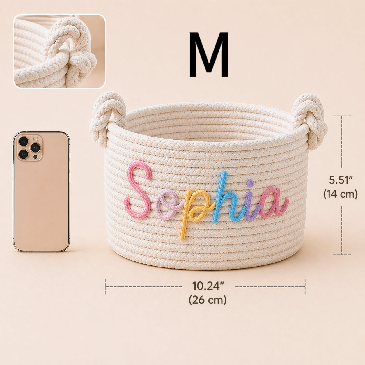 Personalized Dog Toy Basket with custom name by MamaRaya