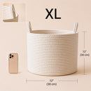 Extra large personalized baby basket size chart for nursery organization
