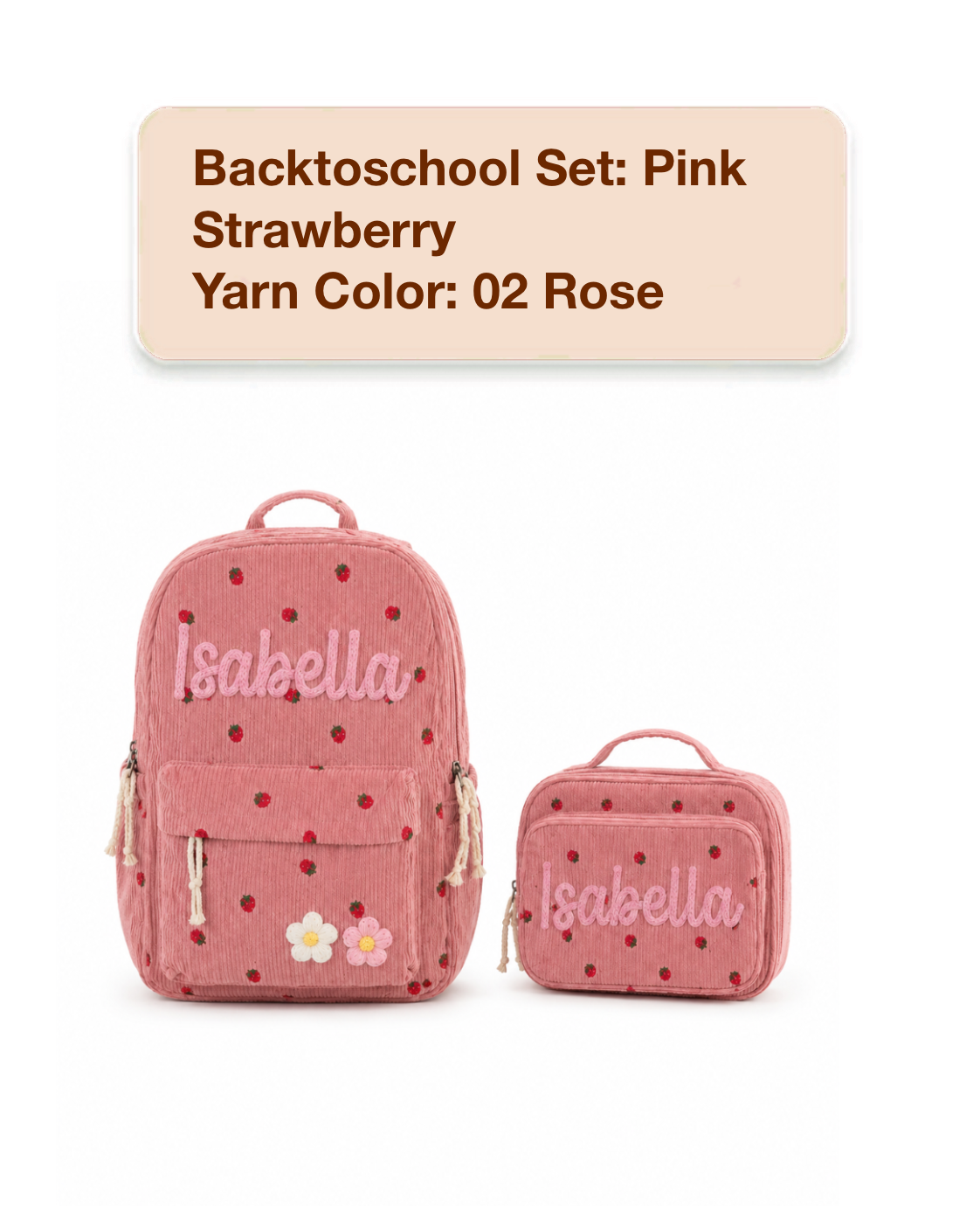 MamaRaya Personalized Kids Lunch Bag Custom Name School Tote