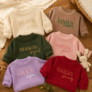 MamaRaya personalized baby knit sweater gift for boys and girls