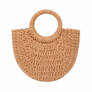 MamaRaya Personalized Kids Straw Beach Bag