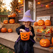 Mamaraya Personalized Halloween Witch Hat for Kids