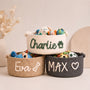 MamaRaya Personalized Dog Toy Basket