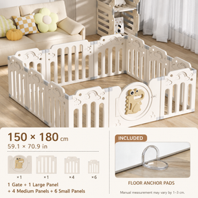 Mamaraya Foldable Baby Playpen and Activity Center