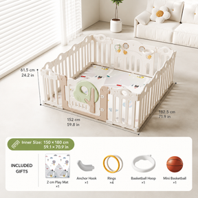 Mamaraya Foldable Toddler Playard Activity Center