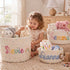 MamaRaya Personalized Nursery Storage Basket Custom Name Gift