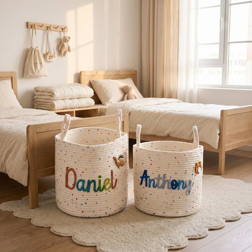 MamaRaya Personalized Nursery Storage Basket