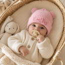 Custom name baby bear beanie for newborn photos