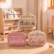 MamaRaya Personalized Checkerboard Strawberry Lunch Bag