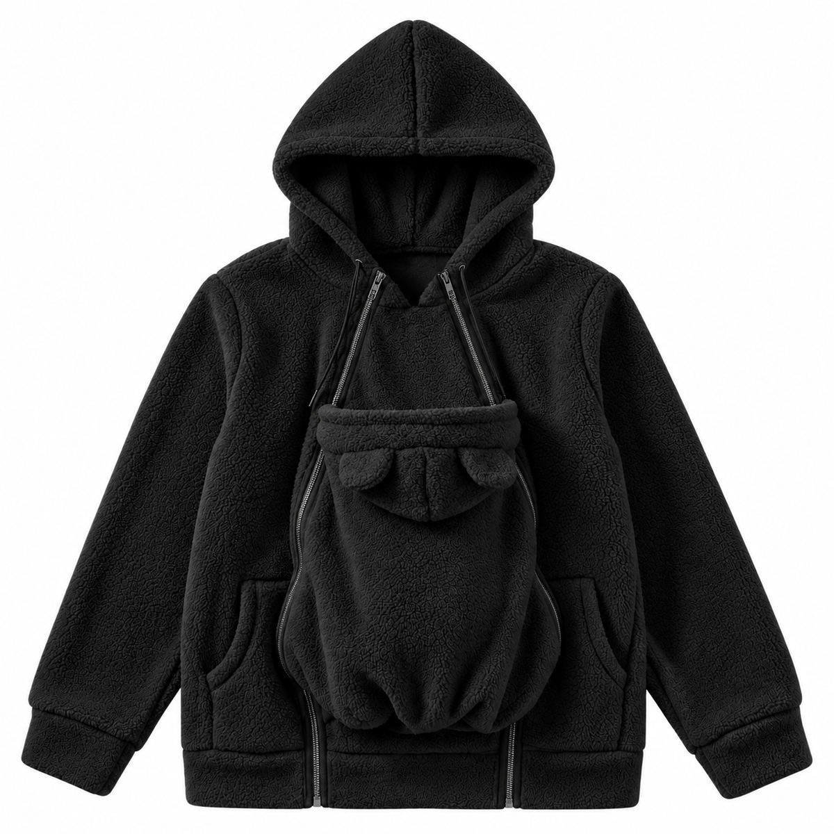 MamaRaya 2-in-1 Sherpa Fleece Babywearing Jacket