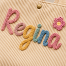 MamaRaya Personalized Corduroy Tote Bag for Kids